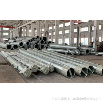 60FT dodecagonal galvanized steel pole